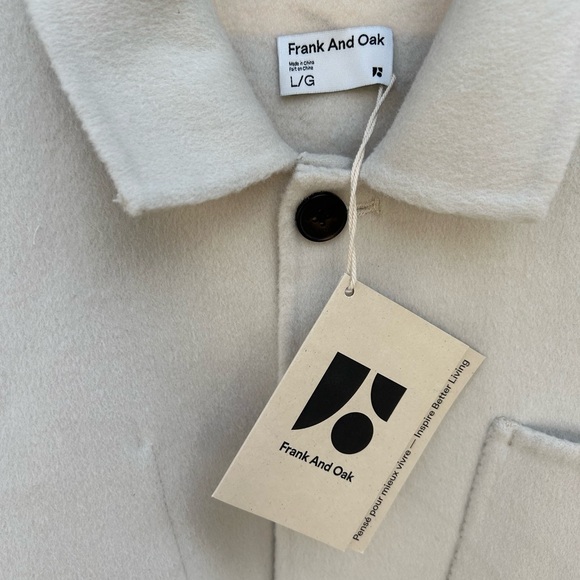 NWT Frank And Oak The Worker Wool Jacket - Picture 2 of 6